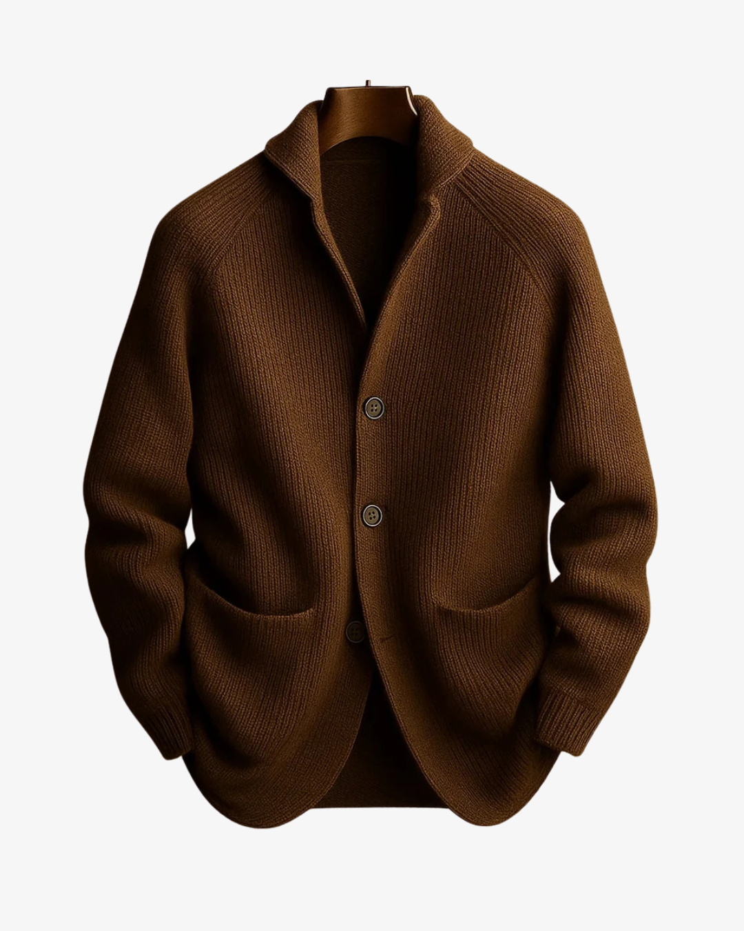 Refined Wool Blend Cardigan