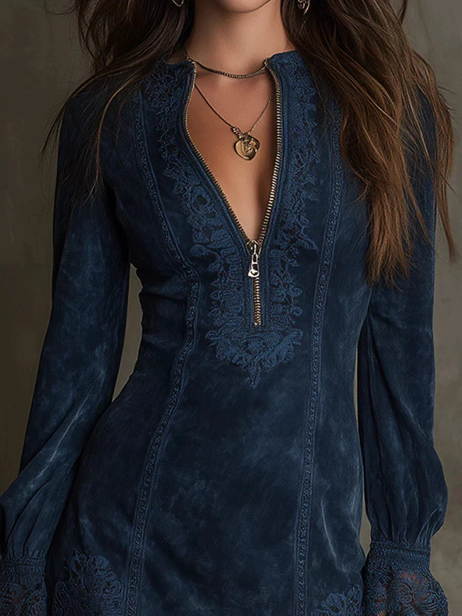 Sophia | Vintage Lace Blue Mini