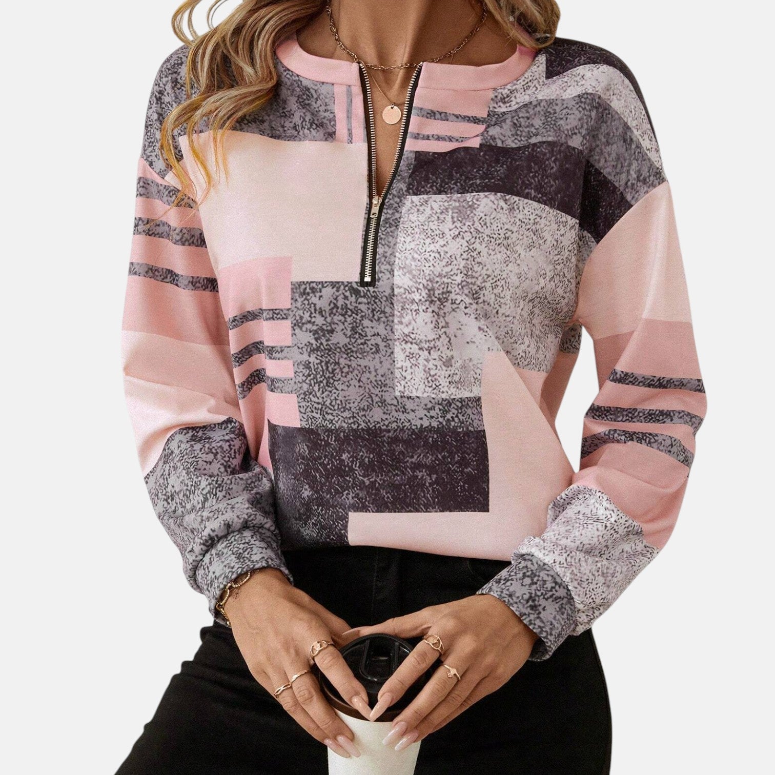 Chloe | Relaxed Zip Sweatshirt