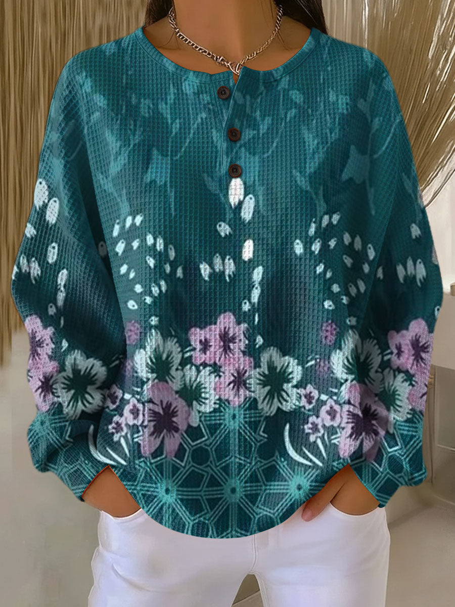 Cora | Cozy Double Waffle Knit Sweater