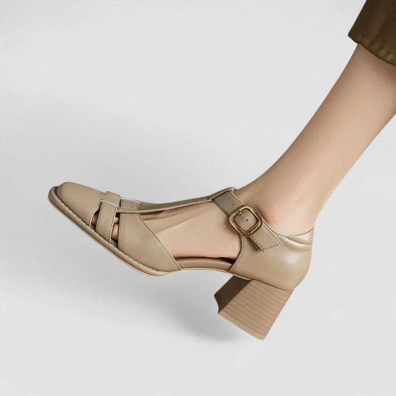 Amanda | Orthopedic T-Strap Block Heels