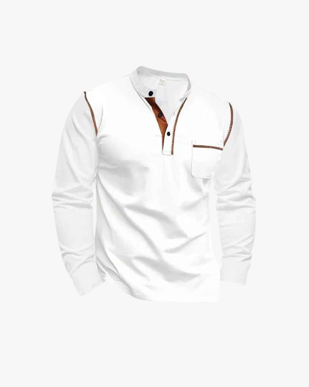 Refined Contrast Stitch Shirt