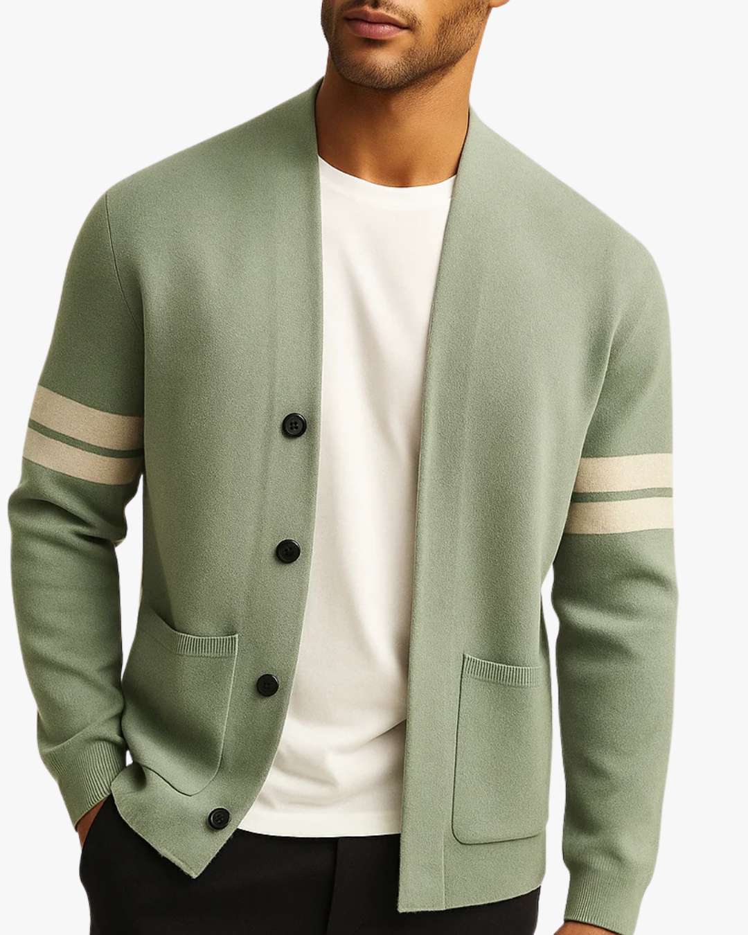 Lightweight Wool Blend Cardigan
