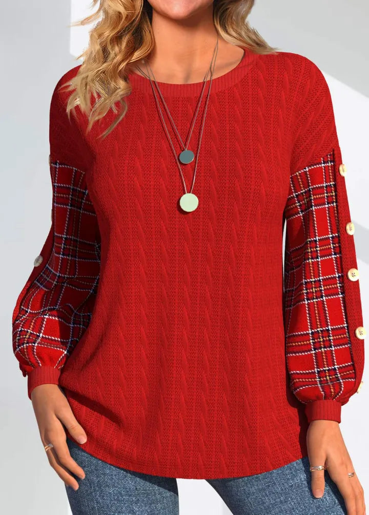 Clara | Cozy Double Waffle Sweater