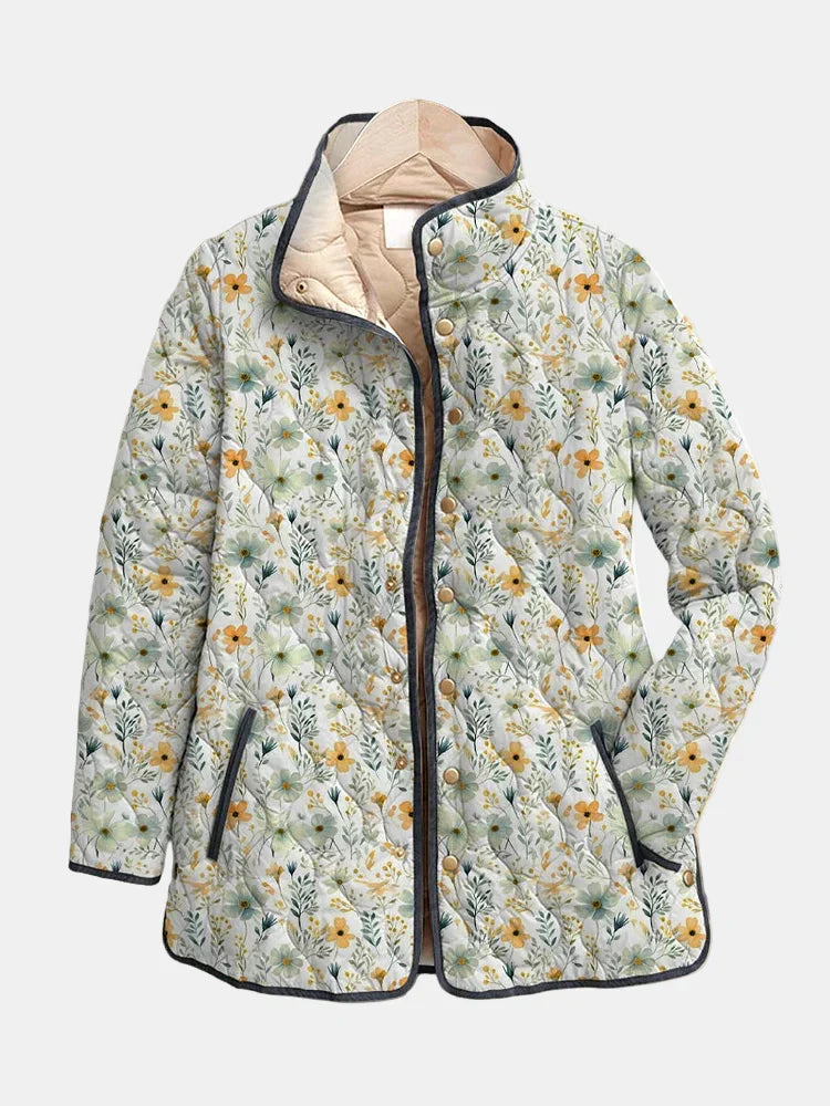 Isabella | Charming Floral-Patterned Quilted Jacket