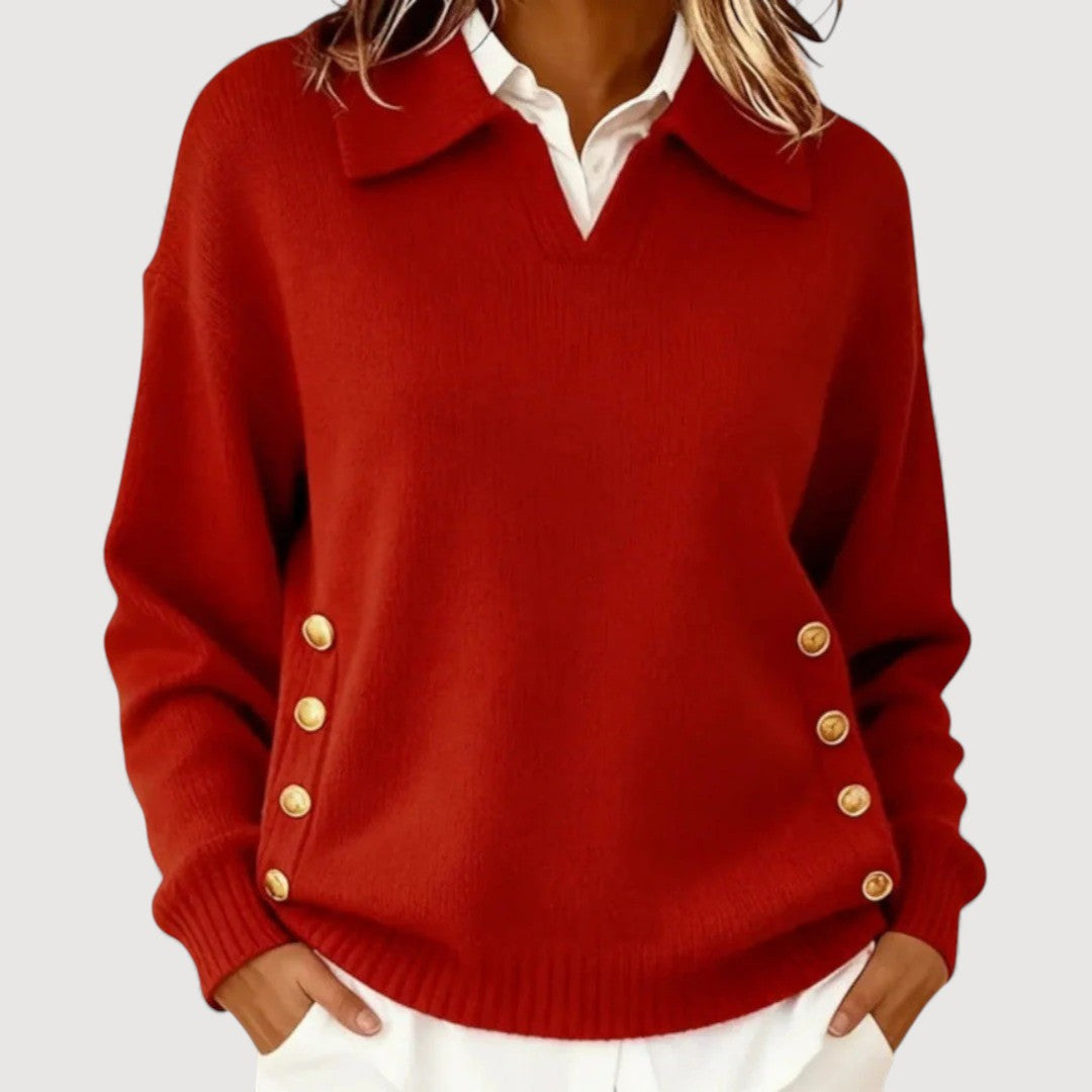 Aira | Elegant V-Neck Sweater