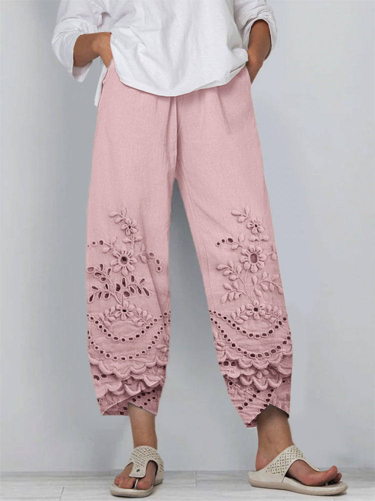 Winslet Printed Lace Pants
