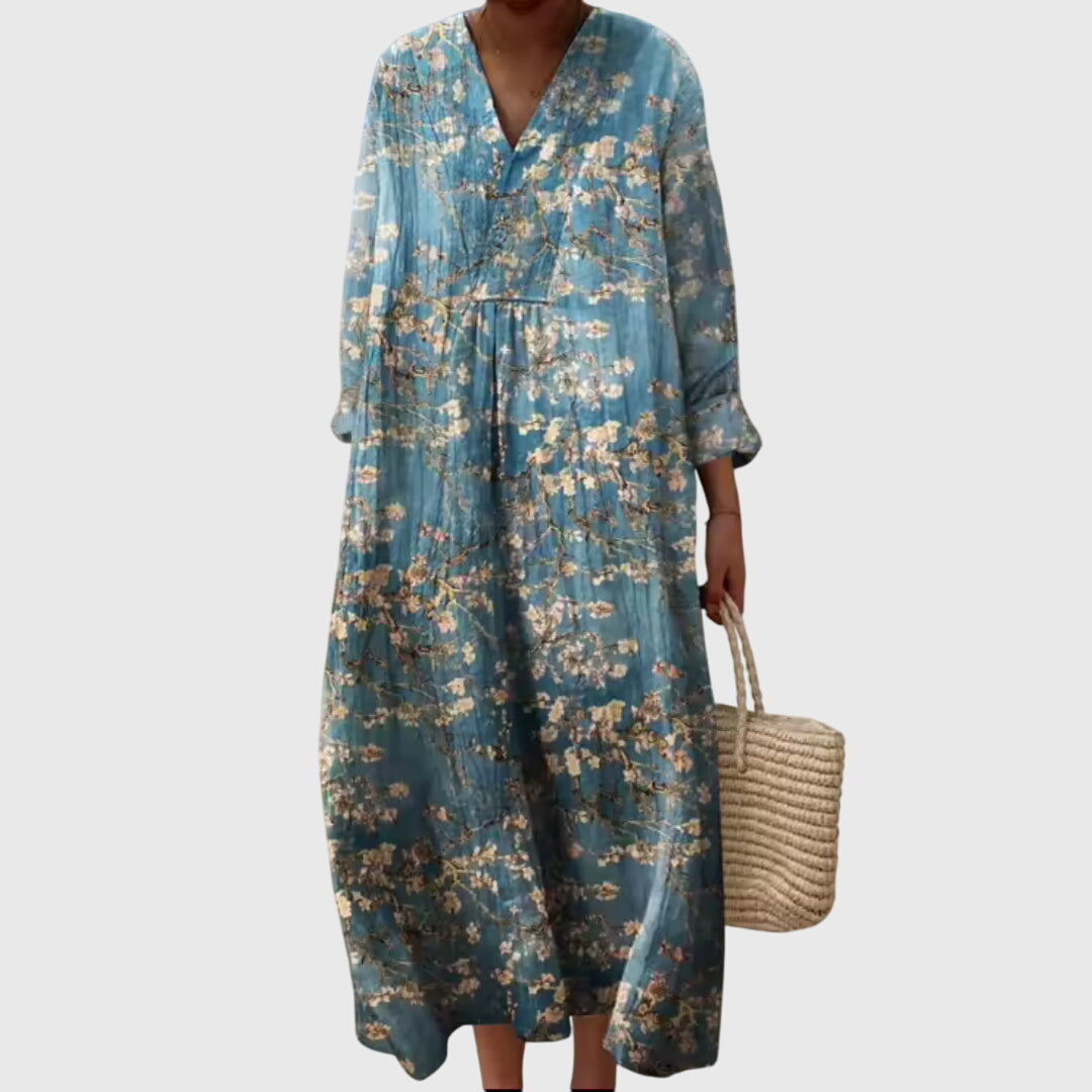 Briar | Artistic Dreamtime Geometric Midi Dress