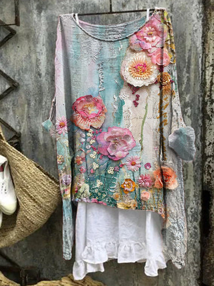 Fawn | Artistic Print Blouse