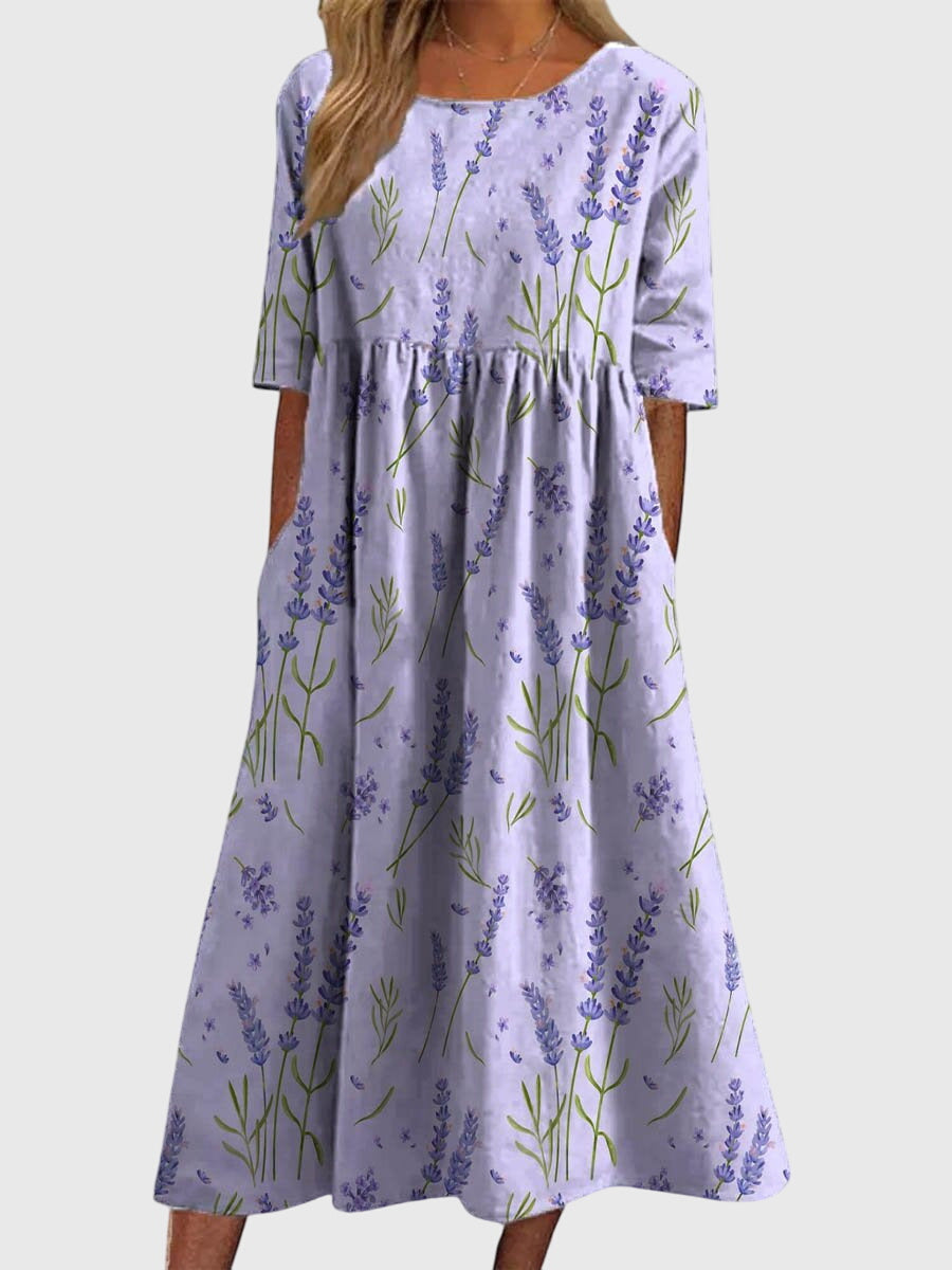 Kinsley | Elegant Embroidered Flowy Everyday Dress