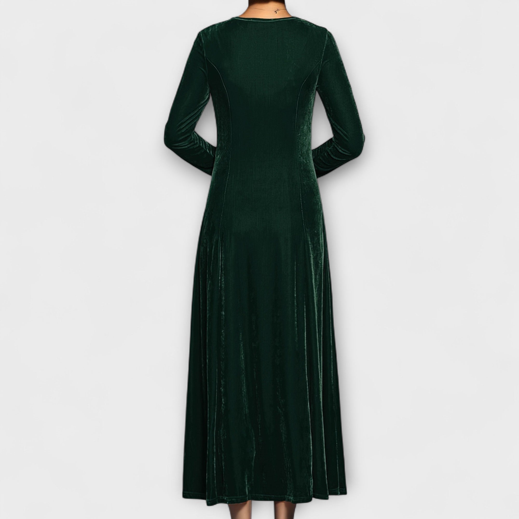 Vivian | Timeless Velvet A-Line Dress