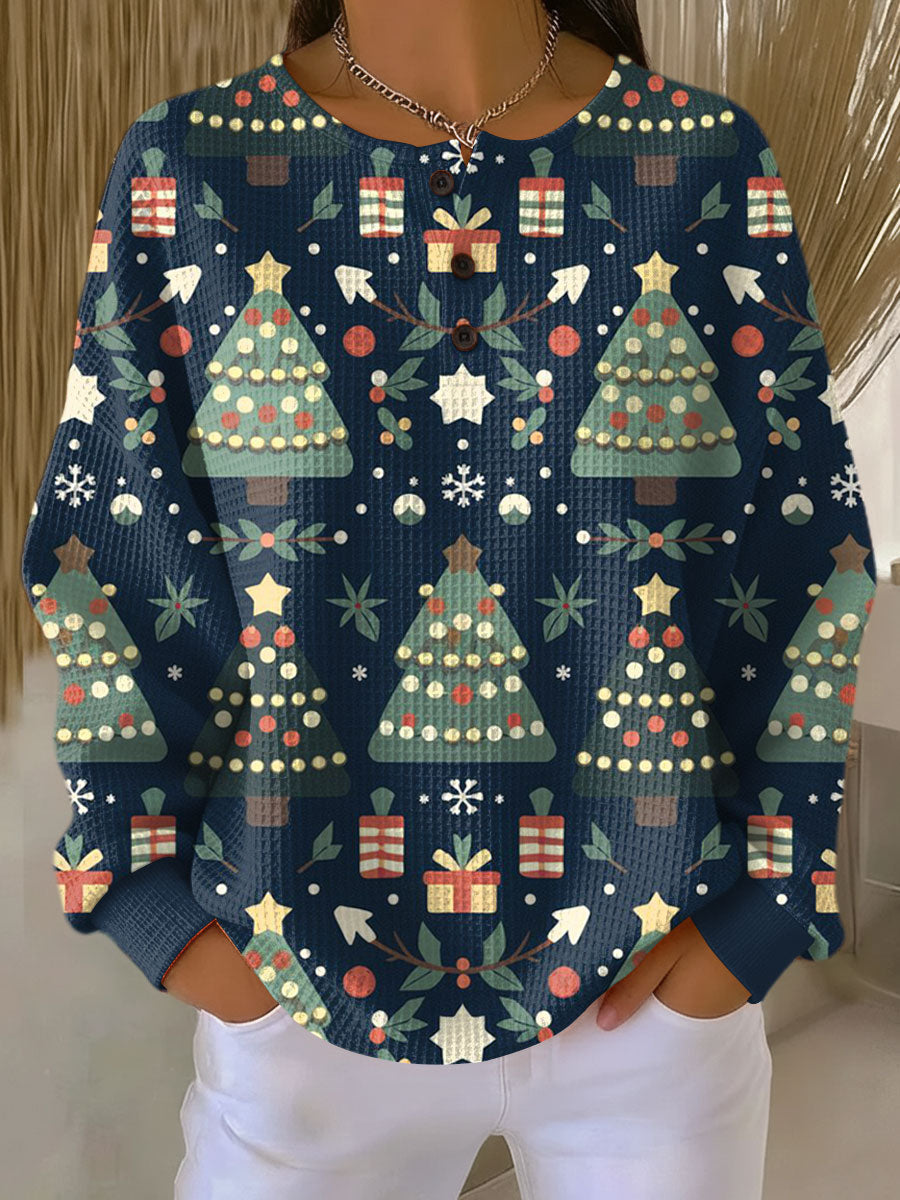 Vivian | Cozy Double Waffle Sweater