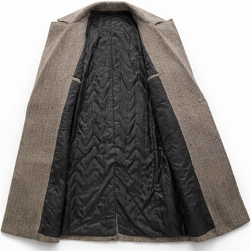 Laurent Classic Check Overjas Statement