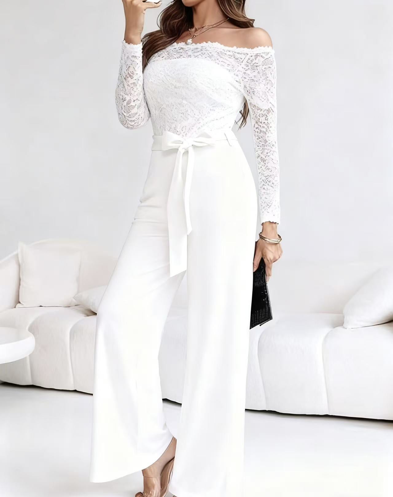 Natalie | Elegant Lace Evening Jumpsuit