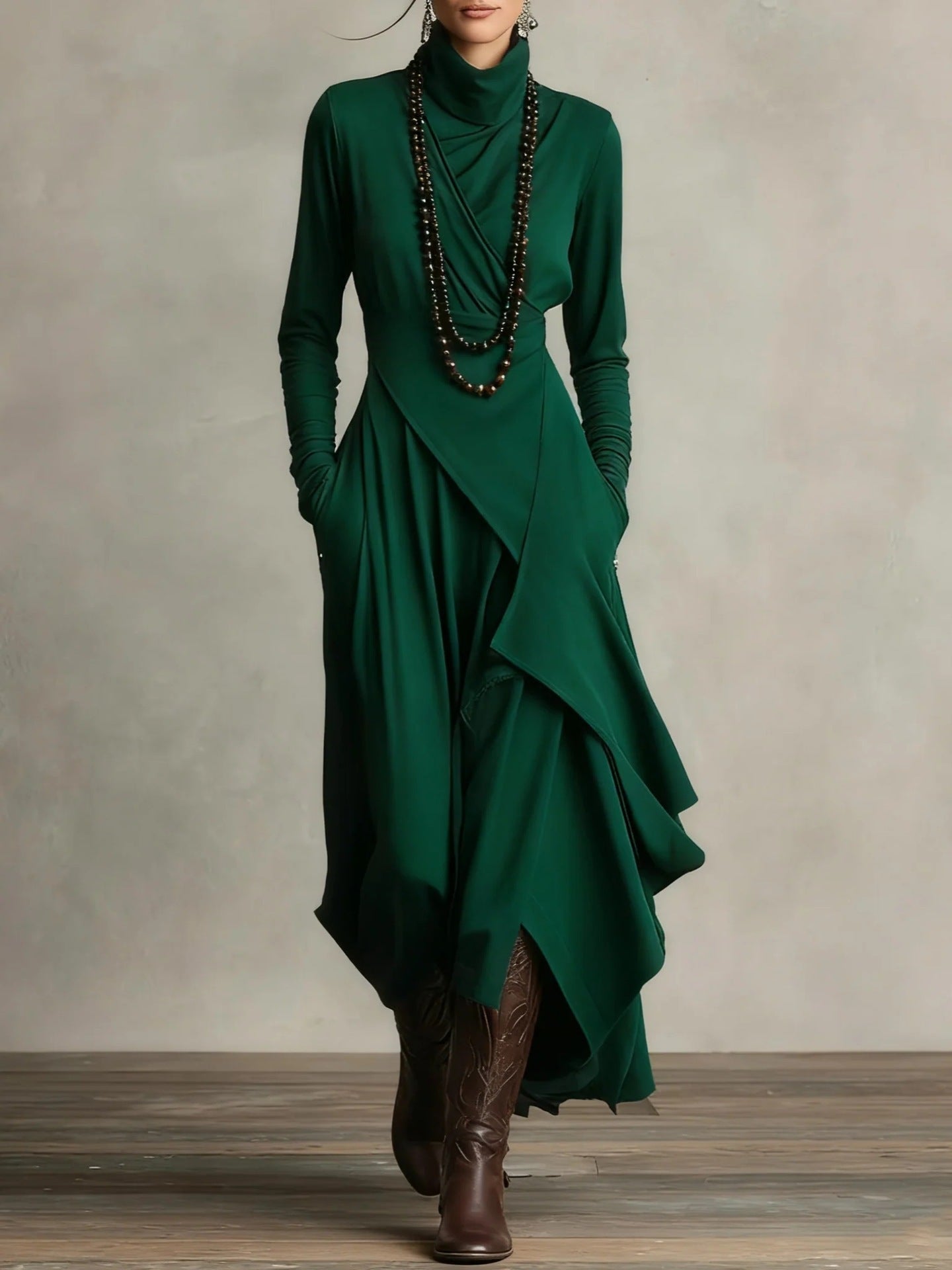 Willow | Elegant Winter Maxi Dress