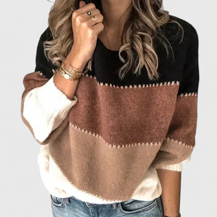 Jasmyrah | Cozy Striped Sweater