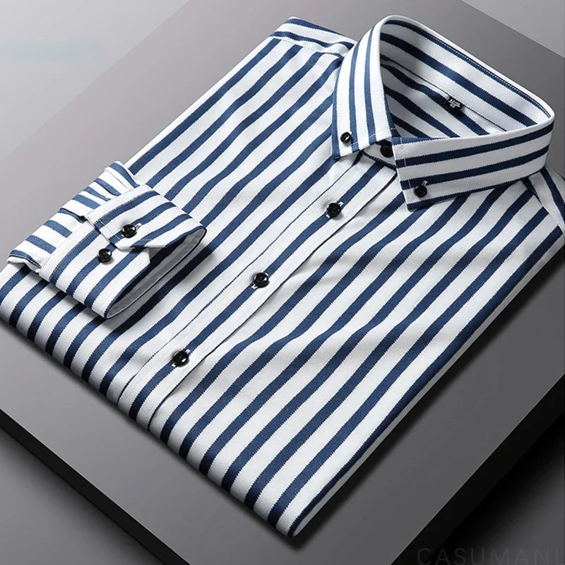 Jermaine | Relaxed Striped Cotton Shirt