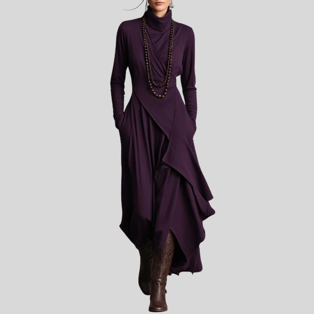 Marilyn | Graceful Draped Maxi Dress