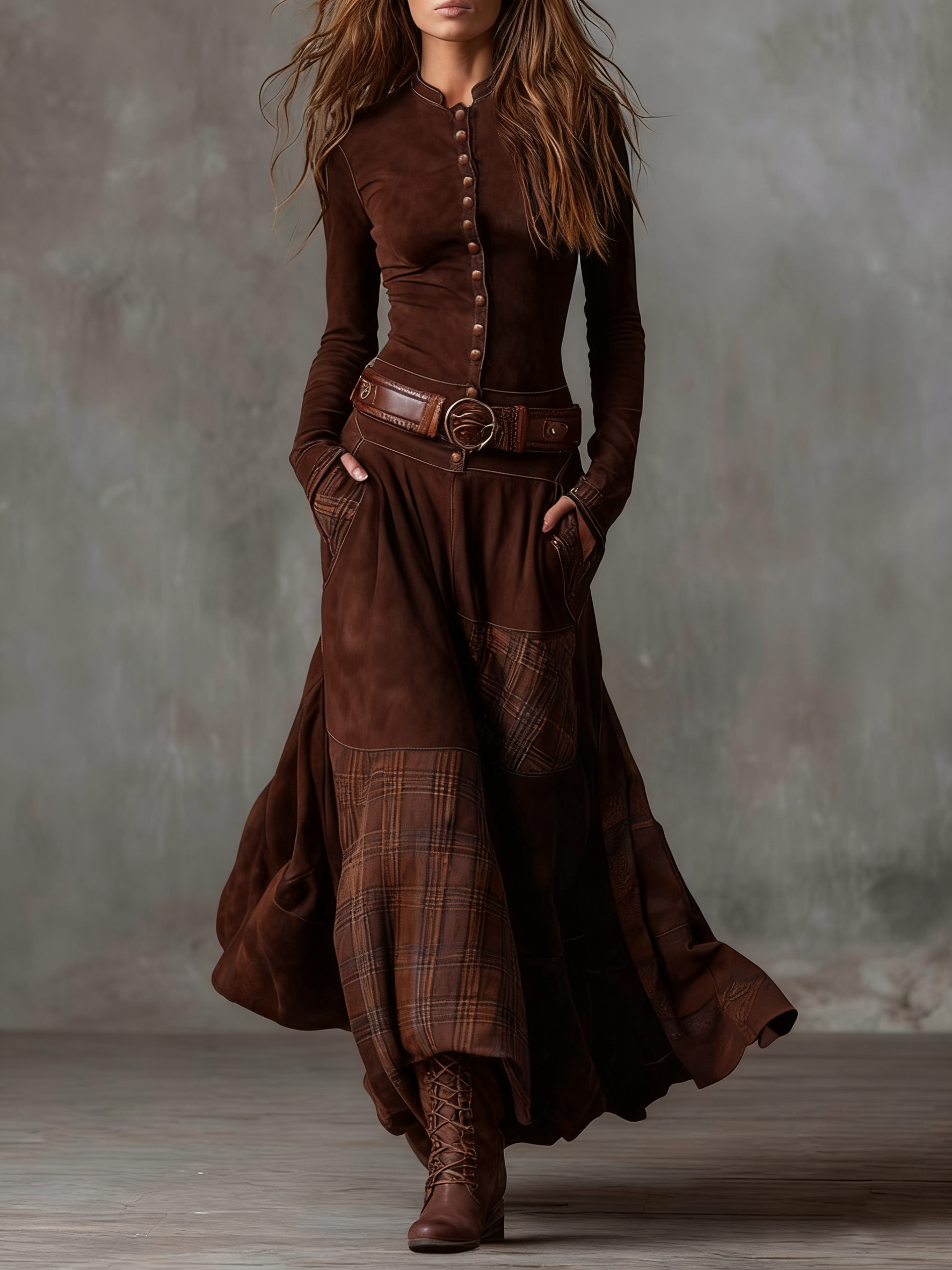 Maravelle | Vintage Autumn Grace Dress