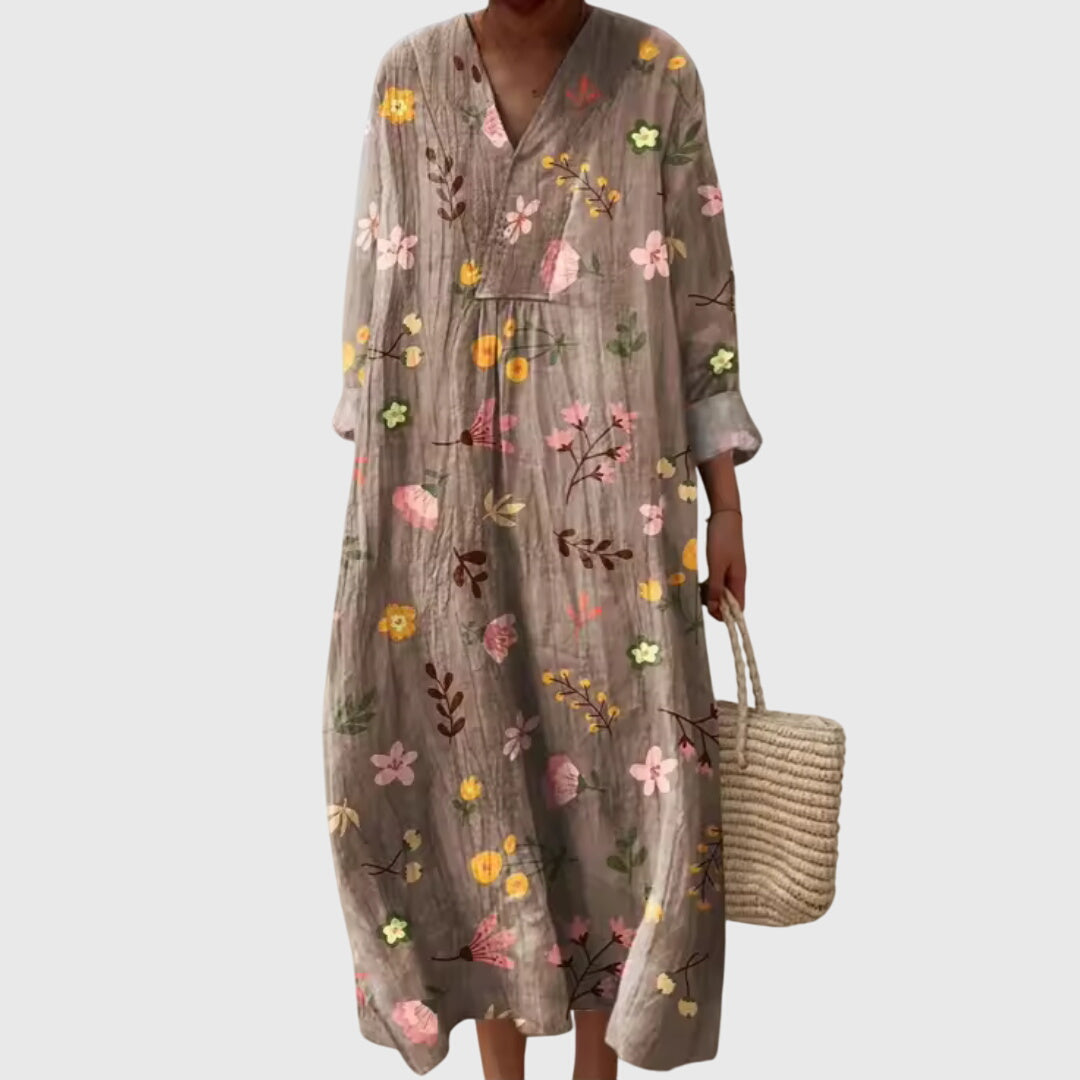 Briar | Artistic Dreamtime Geometric Midi Dress