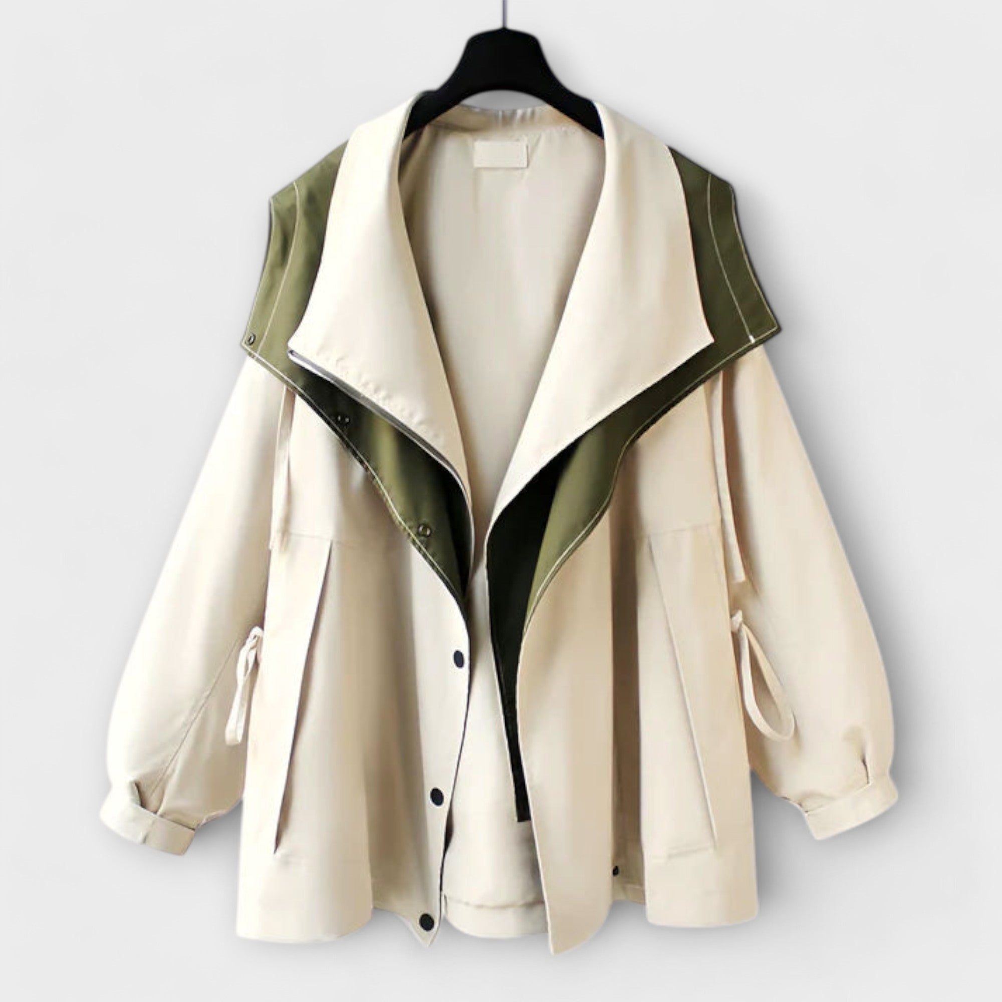 Trench Coat with Waterproof Feature