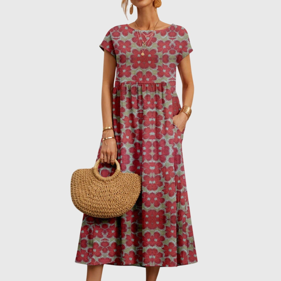 Isla | Flowing Chic Floral Print Dress