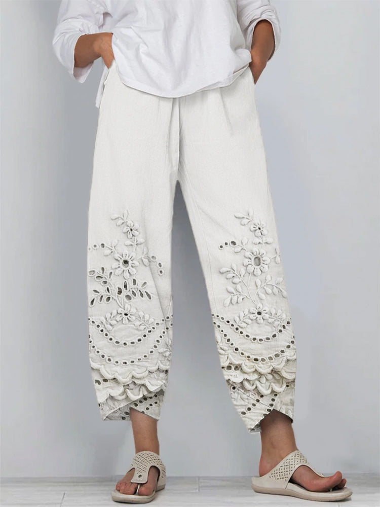 Winslet Printed Lace Pants