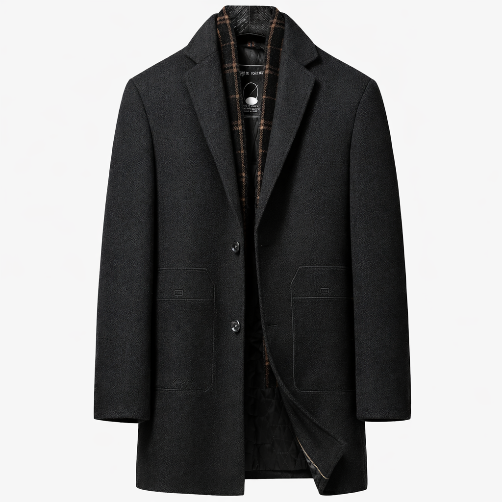 Julian Refined Classic Wool Overcoat