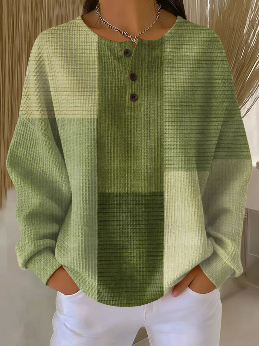 Noelle | Cozy Heavy Waffle Sweater