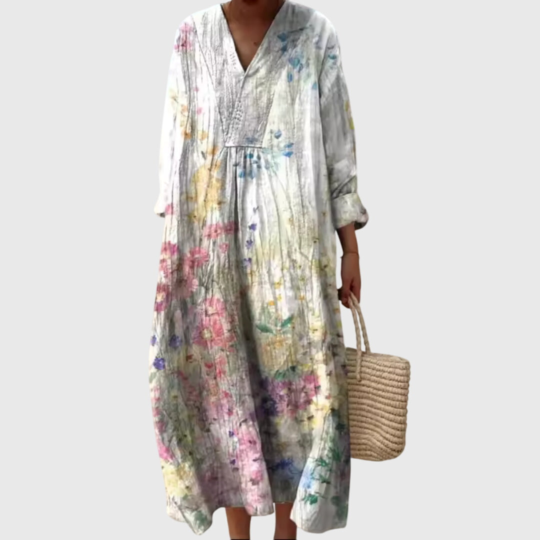 Briar | Artistic Dreamtime Geometric Midi Dress