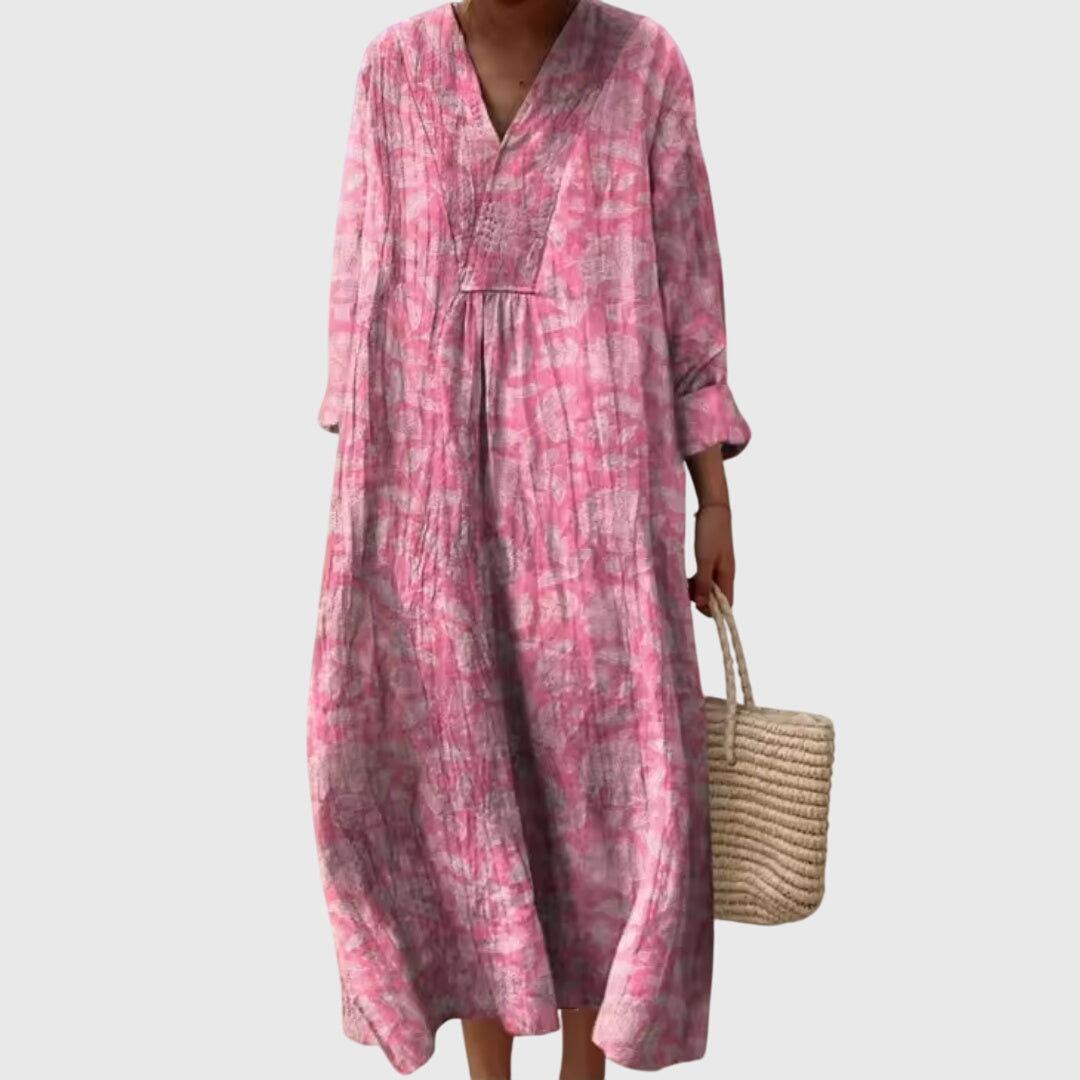 Briar | Artistic Dreamtime Geometric Midi Dress