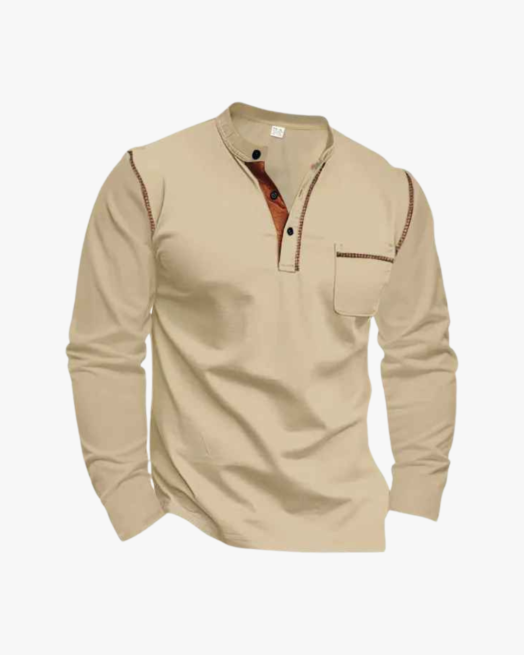 Refined Contrast Stitch Shirt