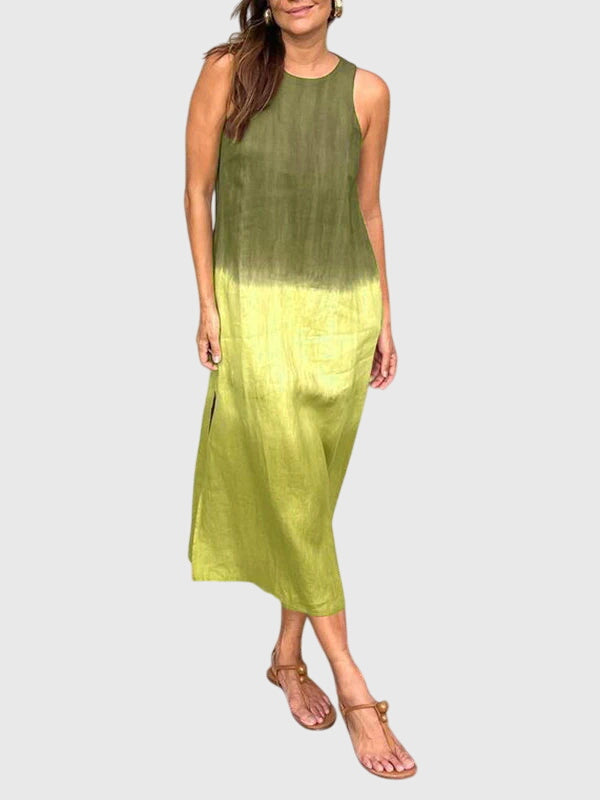 Aurora | Flowing Gradient Feminine Print Dress