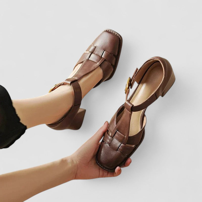 Tamsin | Vintage T-Strap Block Heel