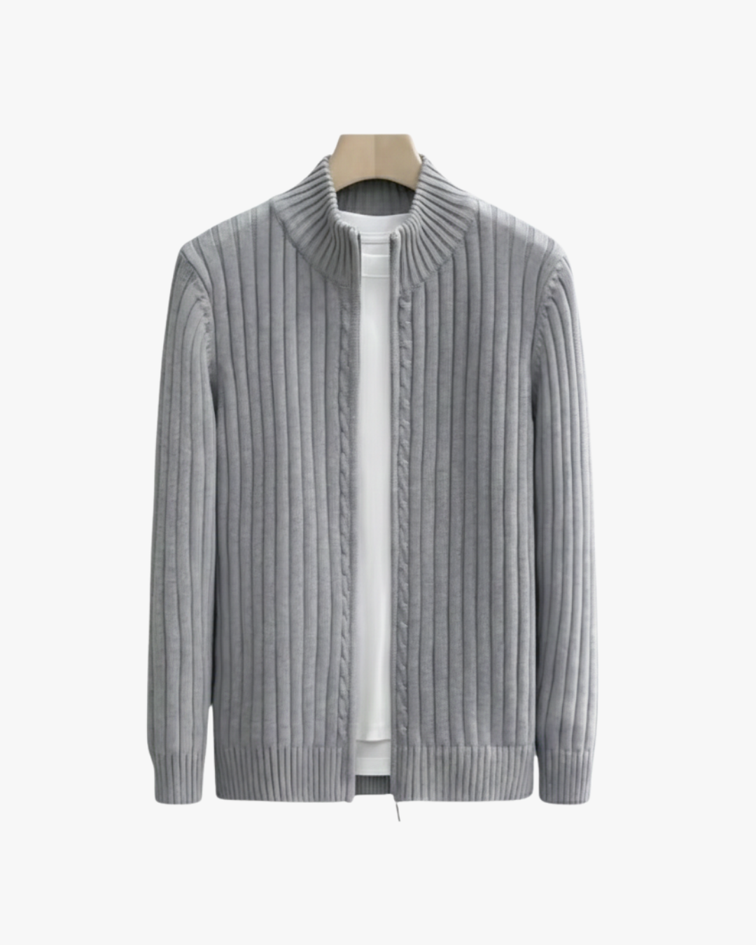 Cozy Fleece-Lined Zip Cardigan