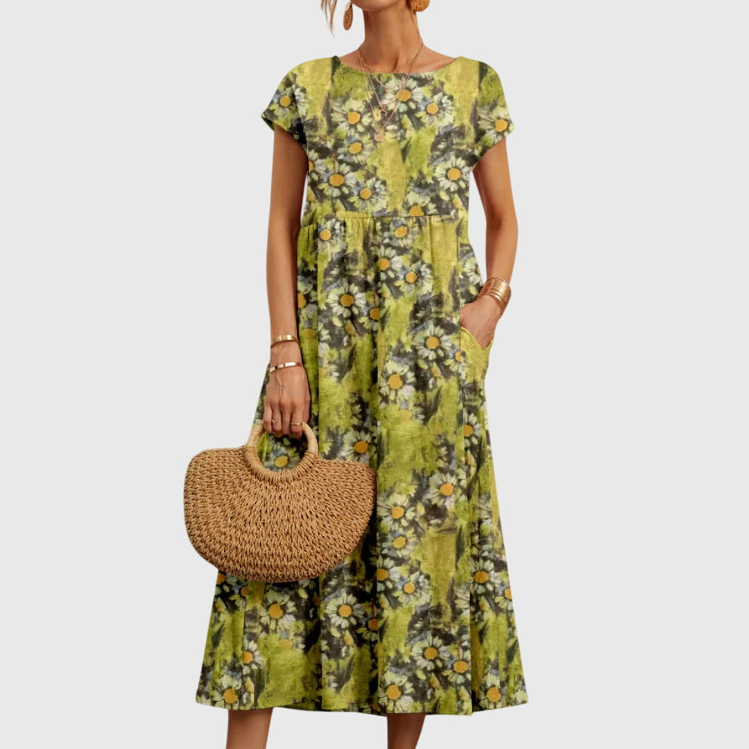 Isla | Flowing Chic Floral Print Dress