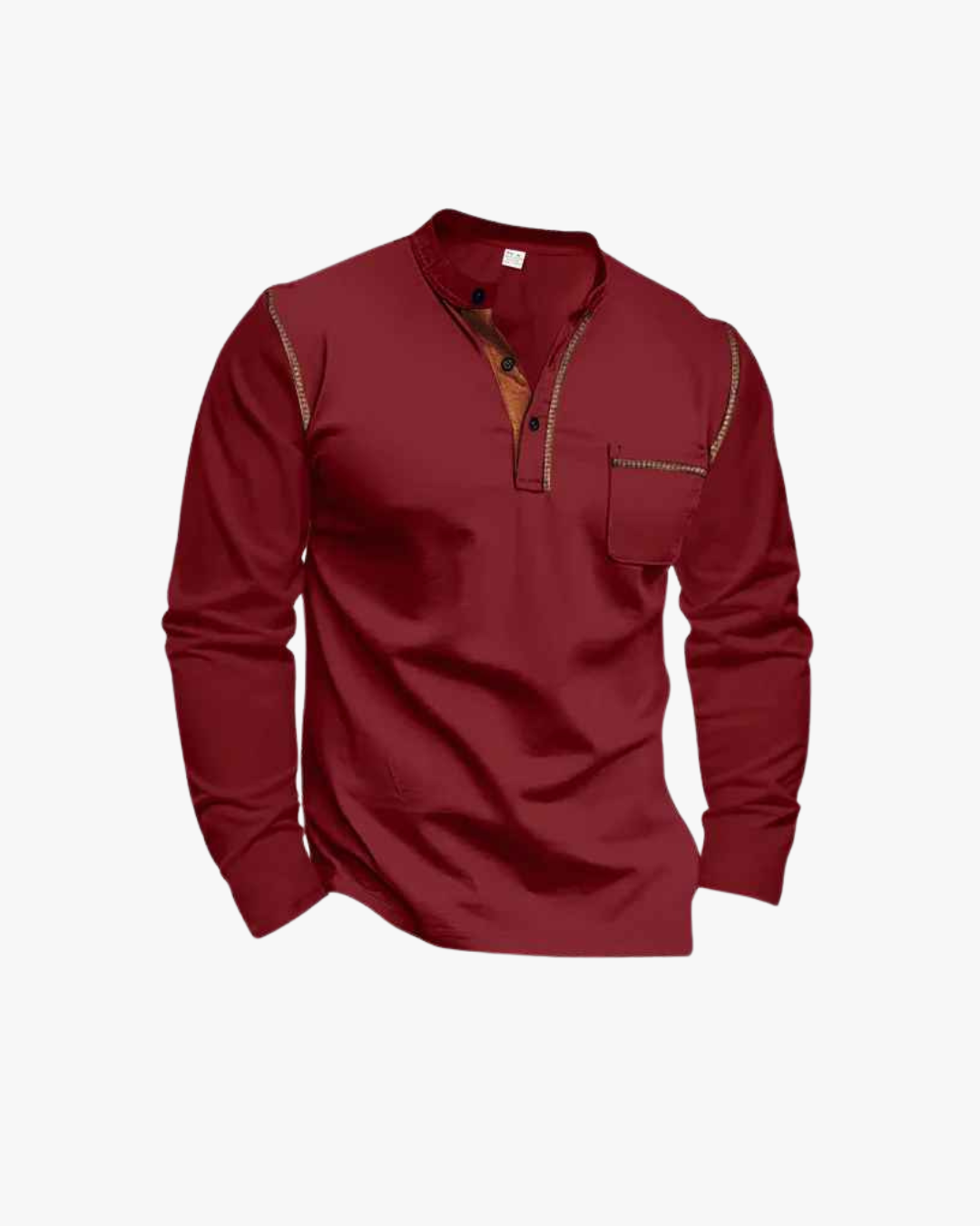Refined Contrast Stitch Shirt
