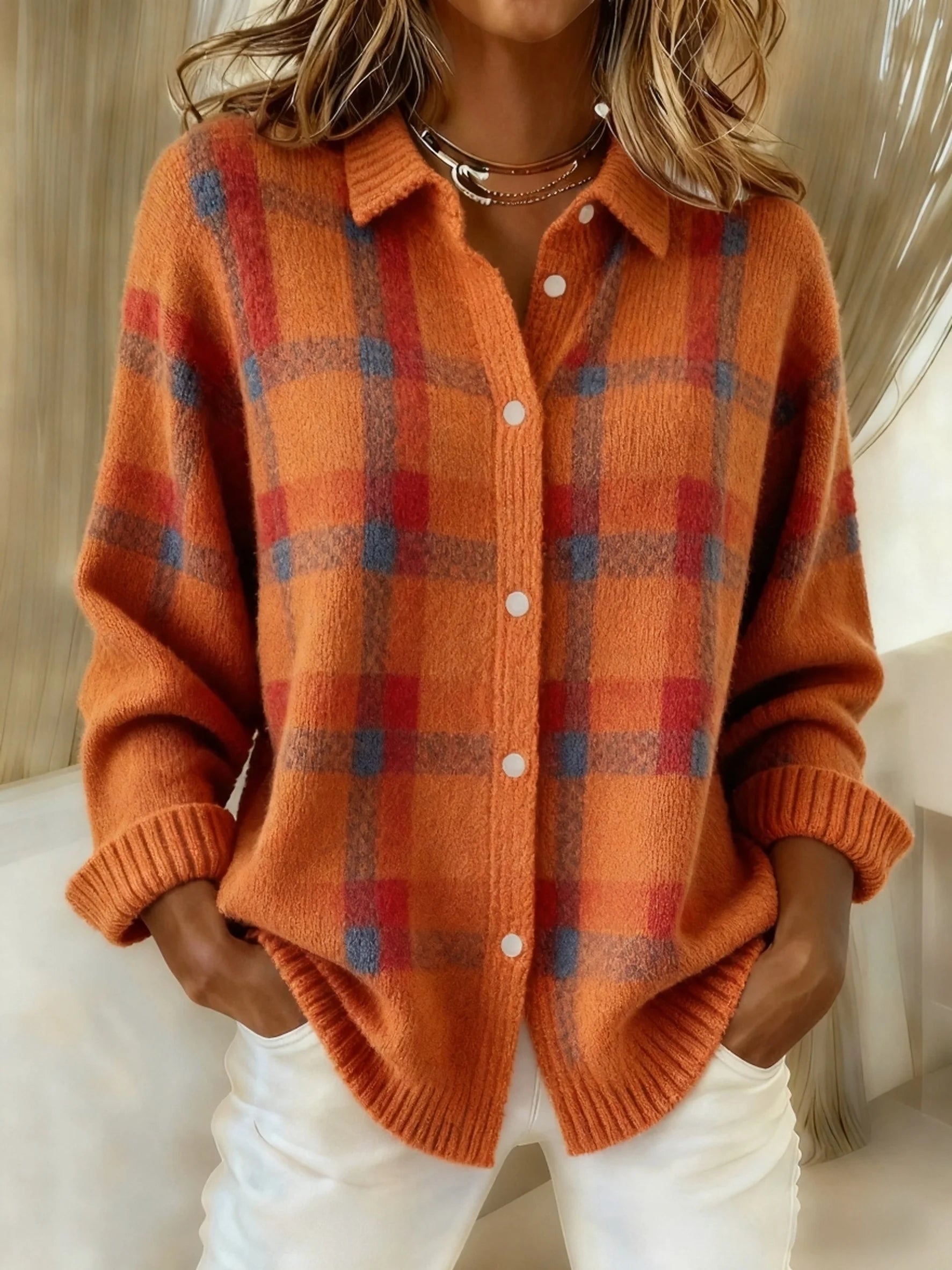 Haven | Cozy Checkered Sweater