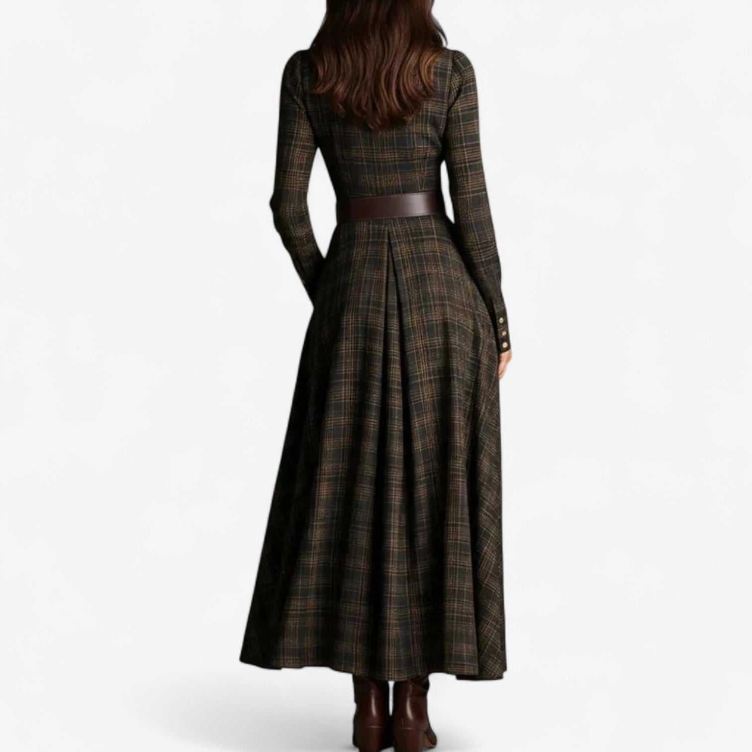 Hailey | Graceful Tartan Day Dress