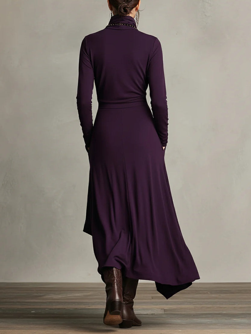 Maribel | Elegant Asymmetry Maxi Dress