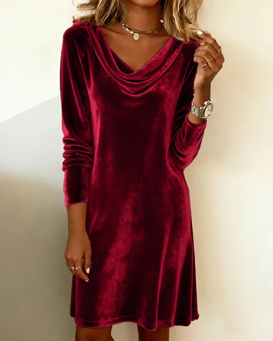 Elena | Timeless Velvet Comfort Dress