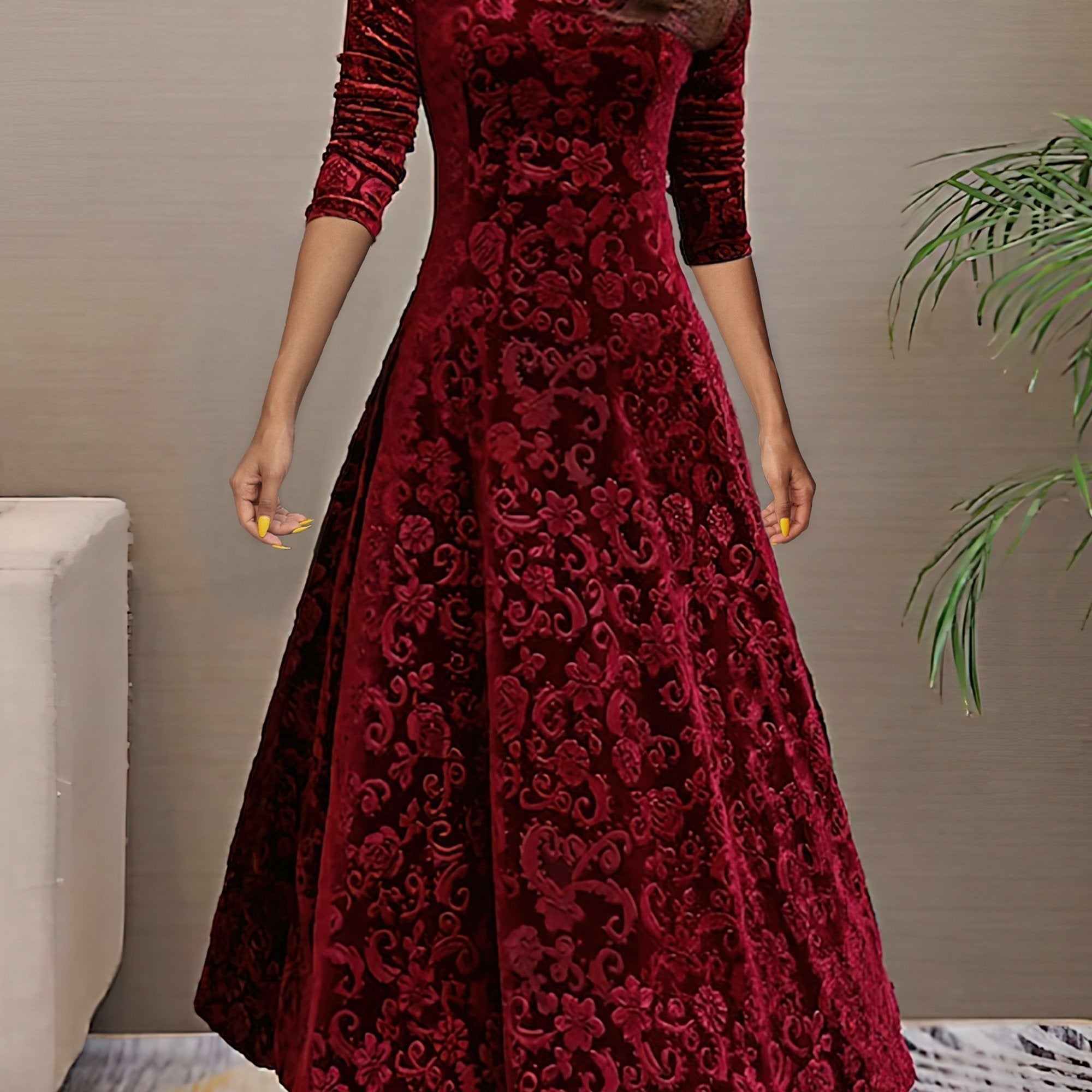 Olivia | Festive Winter Grace Dress