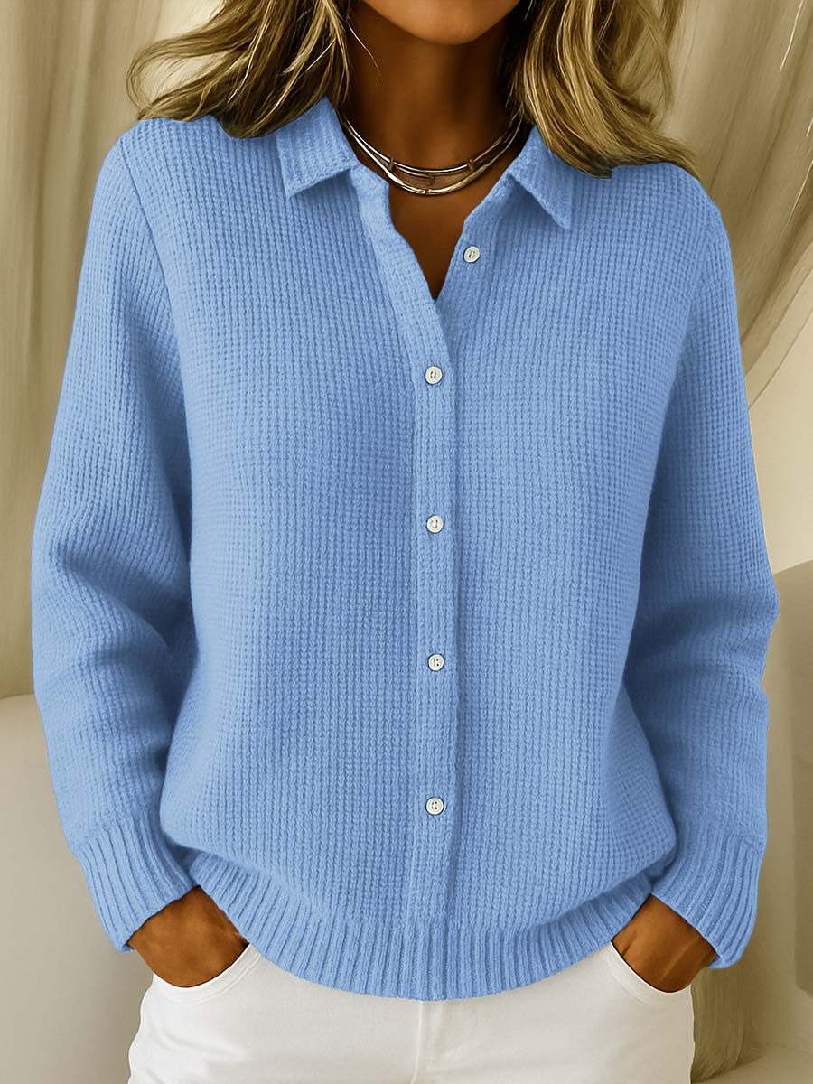 Elaine | Classic Soft Button Cardigan