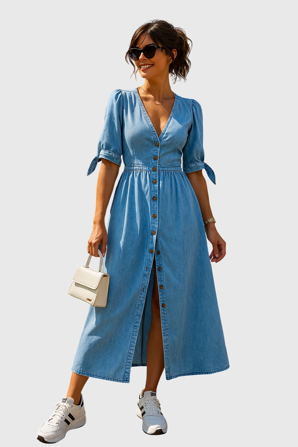 Luna | Tailored Chic Everyday Denim Dress