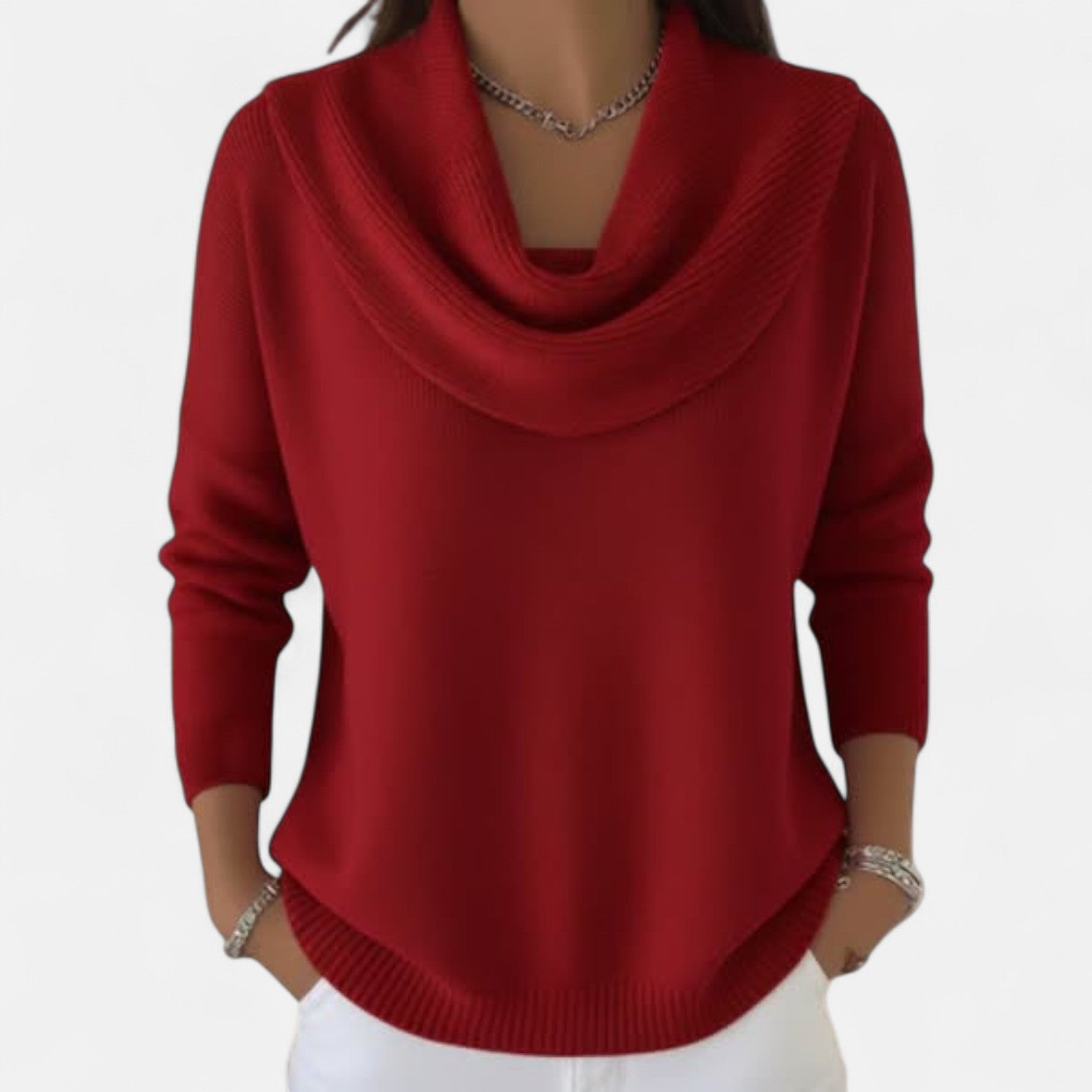 Elise | Refined Cowl Neck Knit