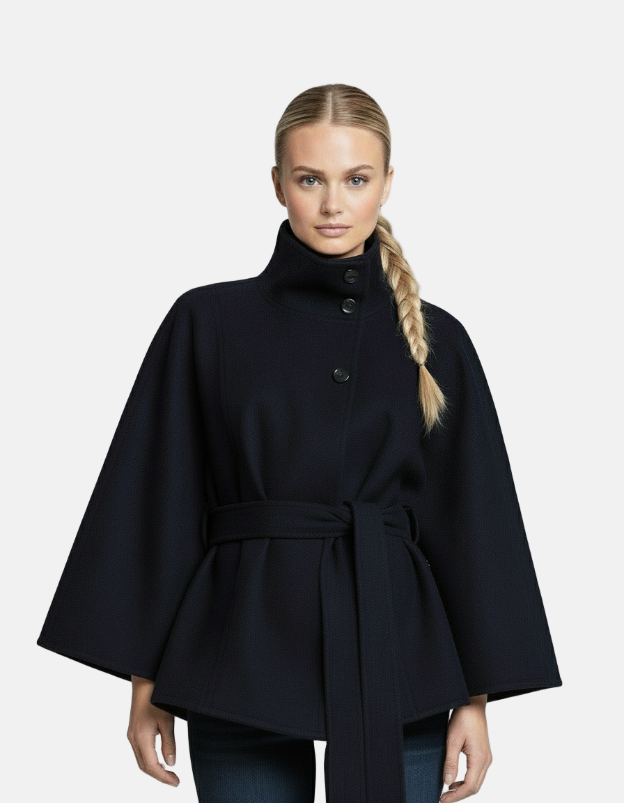 Matteo | Timeless Fluid Silhouette Cape Coat